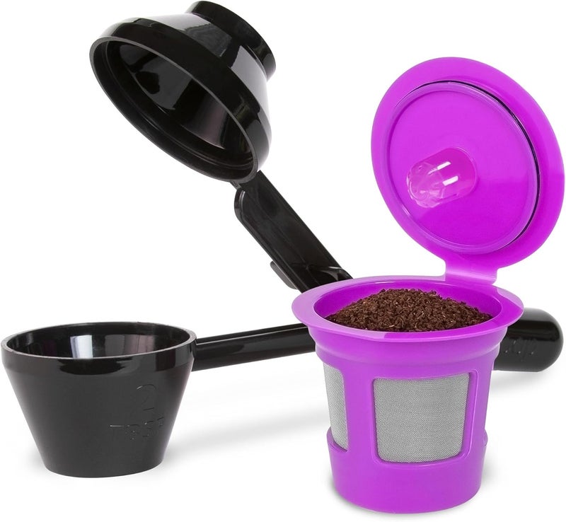 Perfect Pod Single Serve Value Pack 1-Stream Reusable Filter Cup/EZ Scoop Single Serve Pack Reusable Coffee Filter Cup & EZ-Scoop for K-CUP Brewers - Image 1